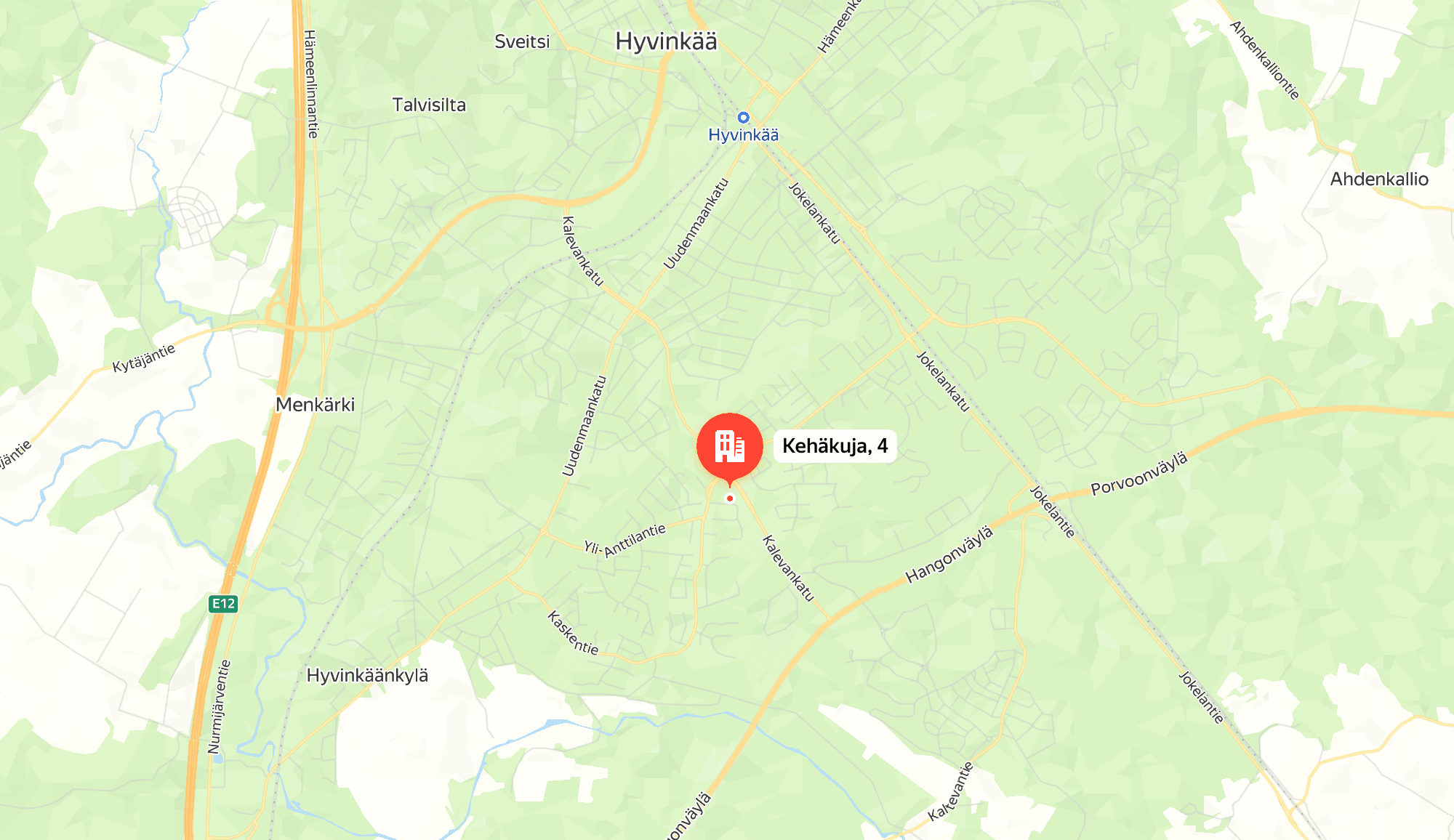 Hyvinkää kartta