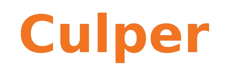Culper logo - oranssi-valkoinen